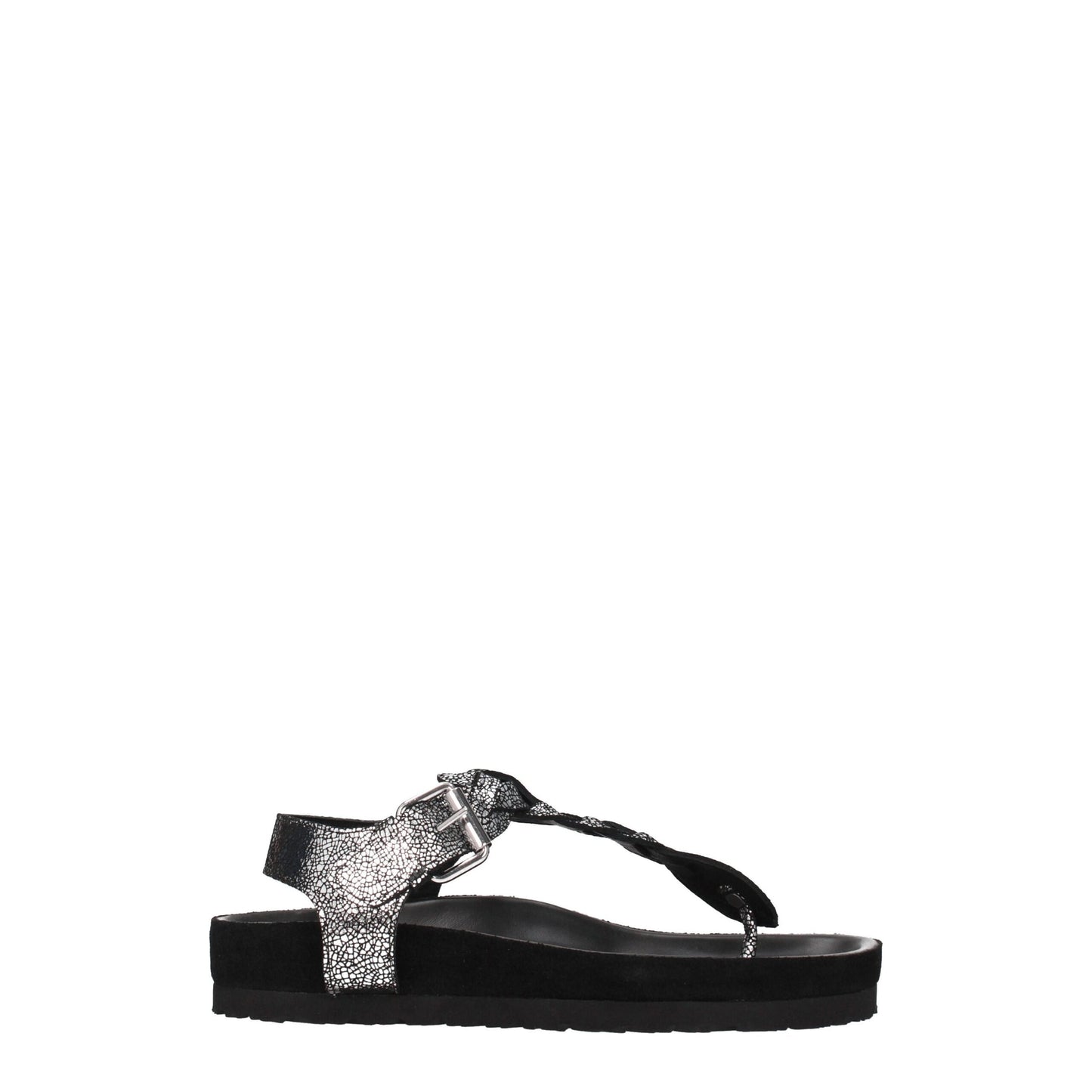 Isabel Marant Black Leather Flip-Flop Sandals Isabel Marant