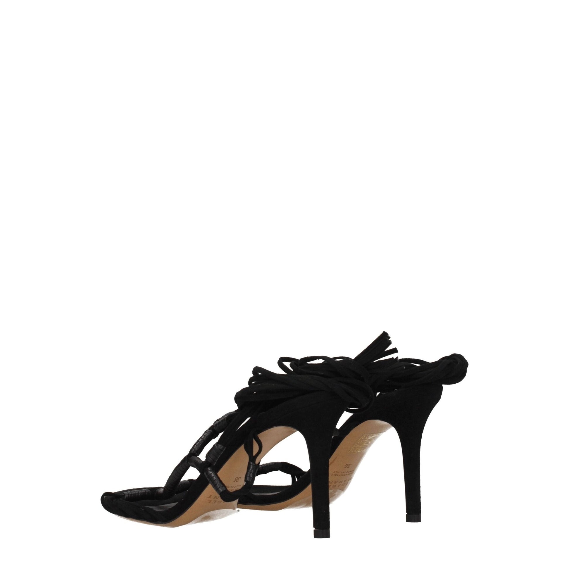 Isabel Marant Black Leather Stiletto Heel Sandals Isabel Marant