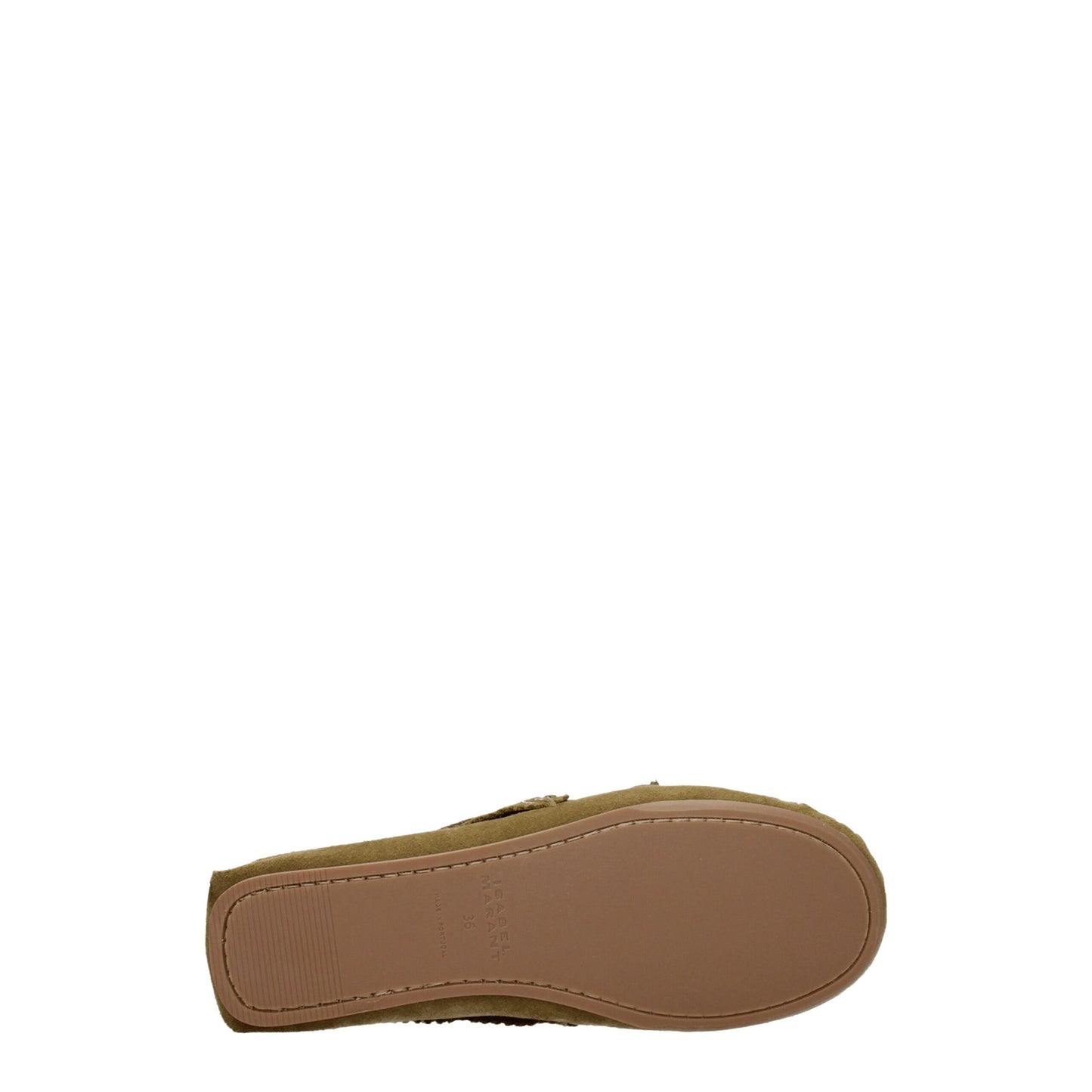 Isabel Marant Green Leather Slip-On Loafers Isabel Marant