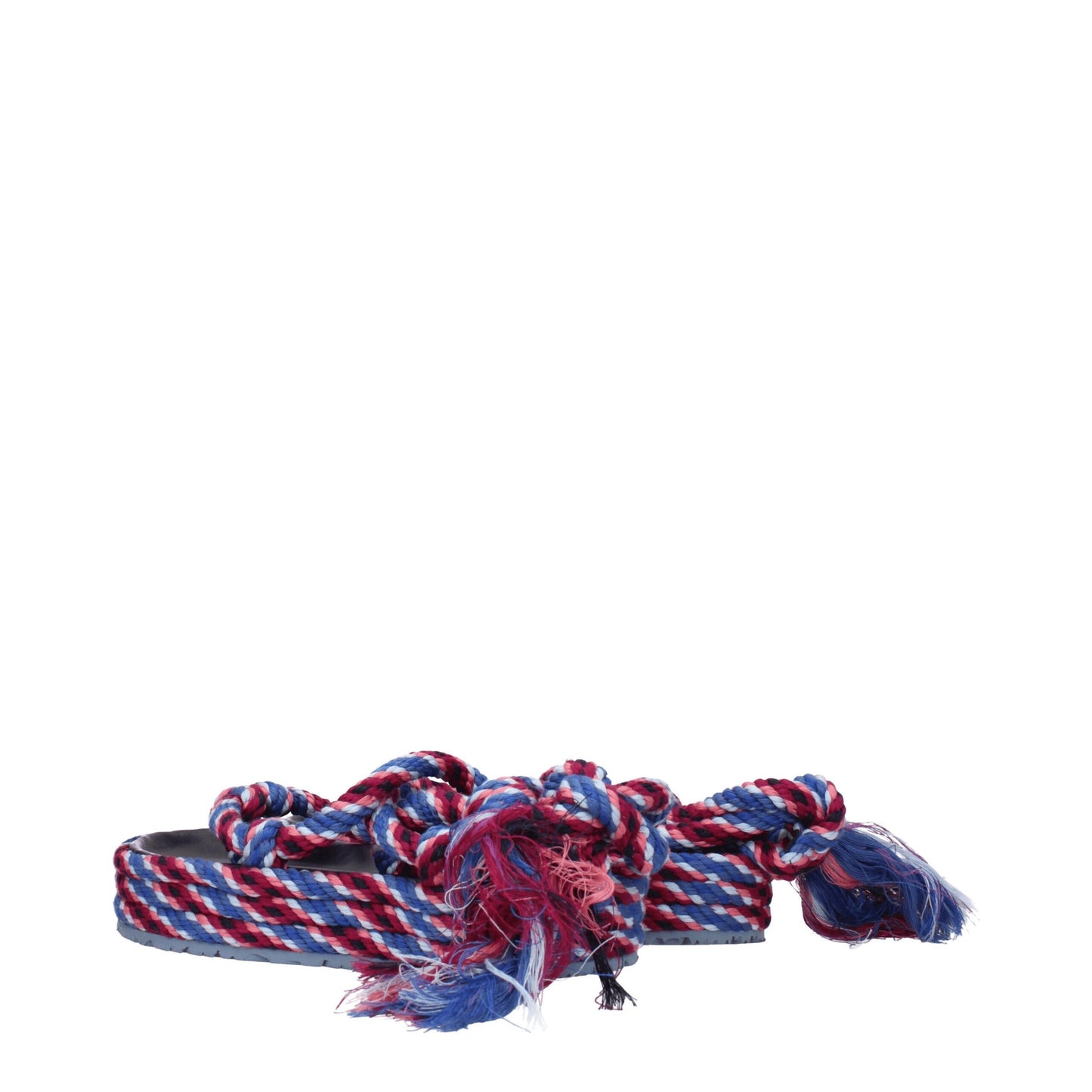 Isabel Marant Blue Fabric Flat Sandals Isabel Marant