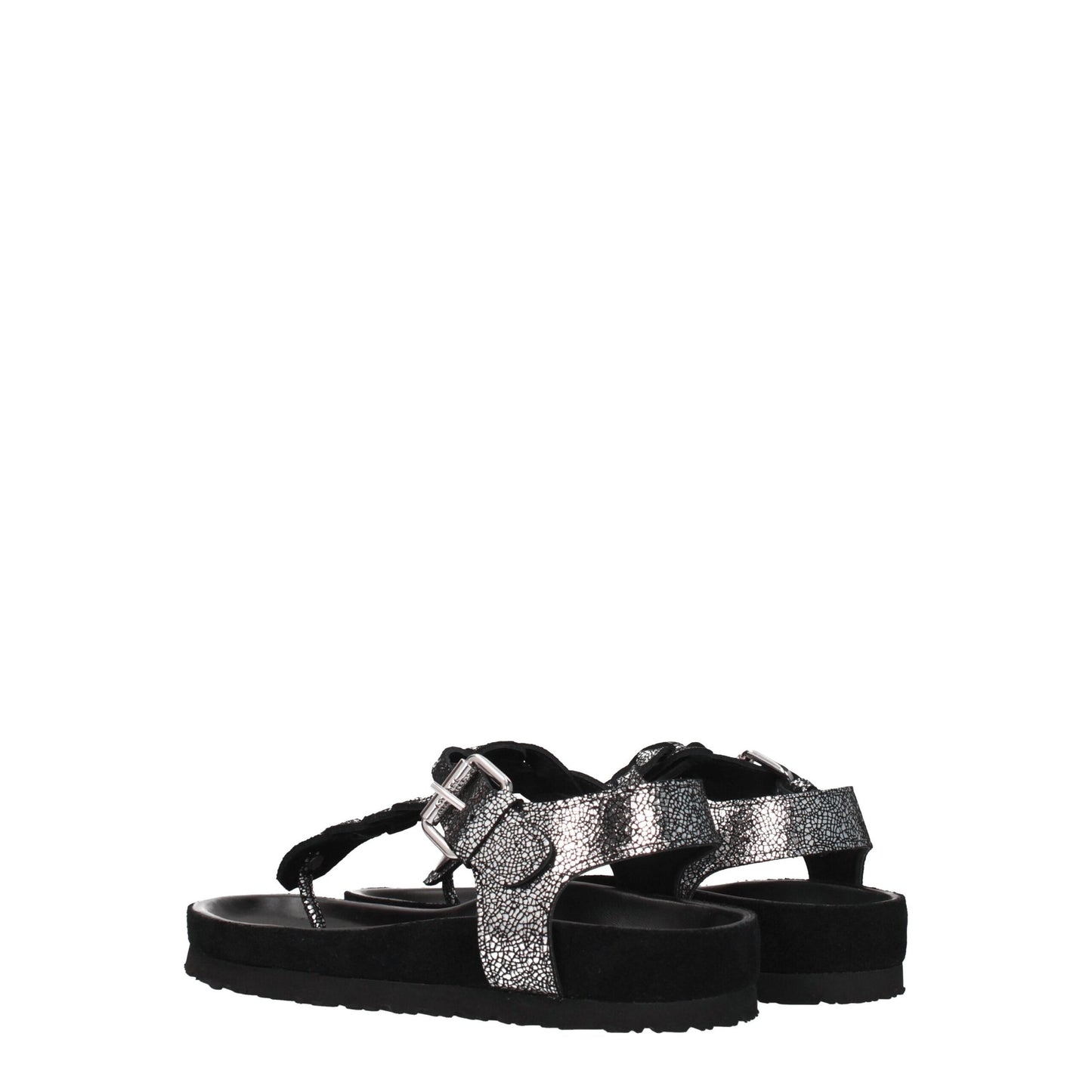 Isabel Marant Black Leather Flip-Flop Sandals Isabel Marant