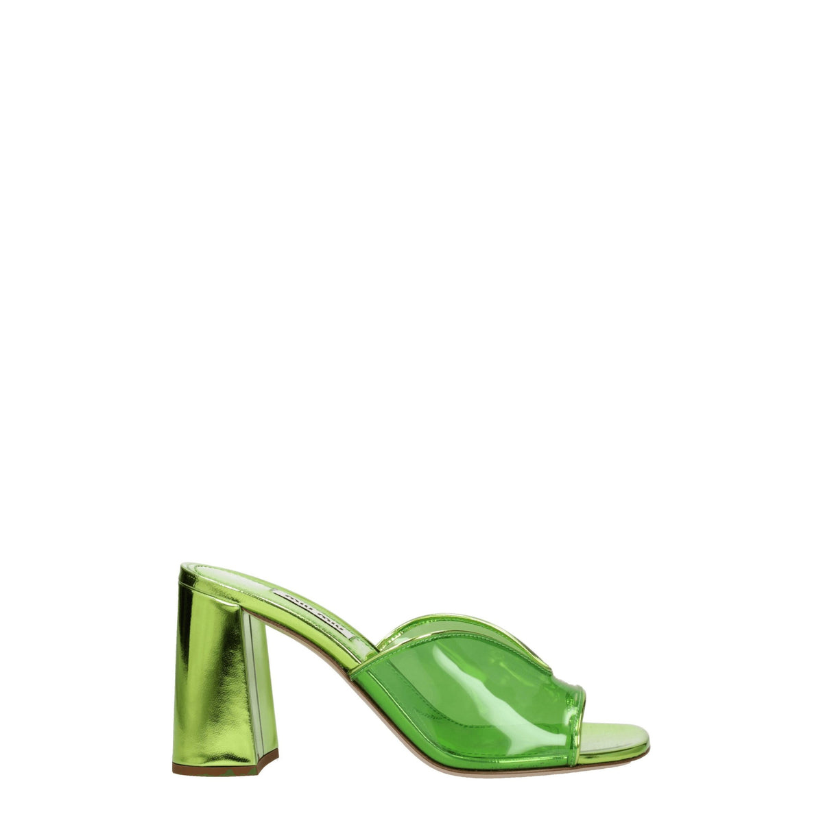 Miu Miu Green Plexiglass Platform Sandals Miu Miu