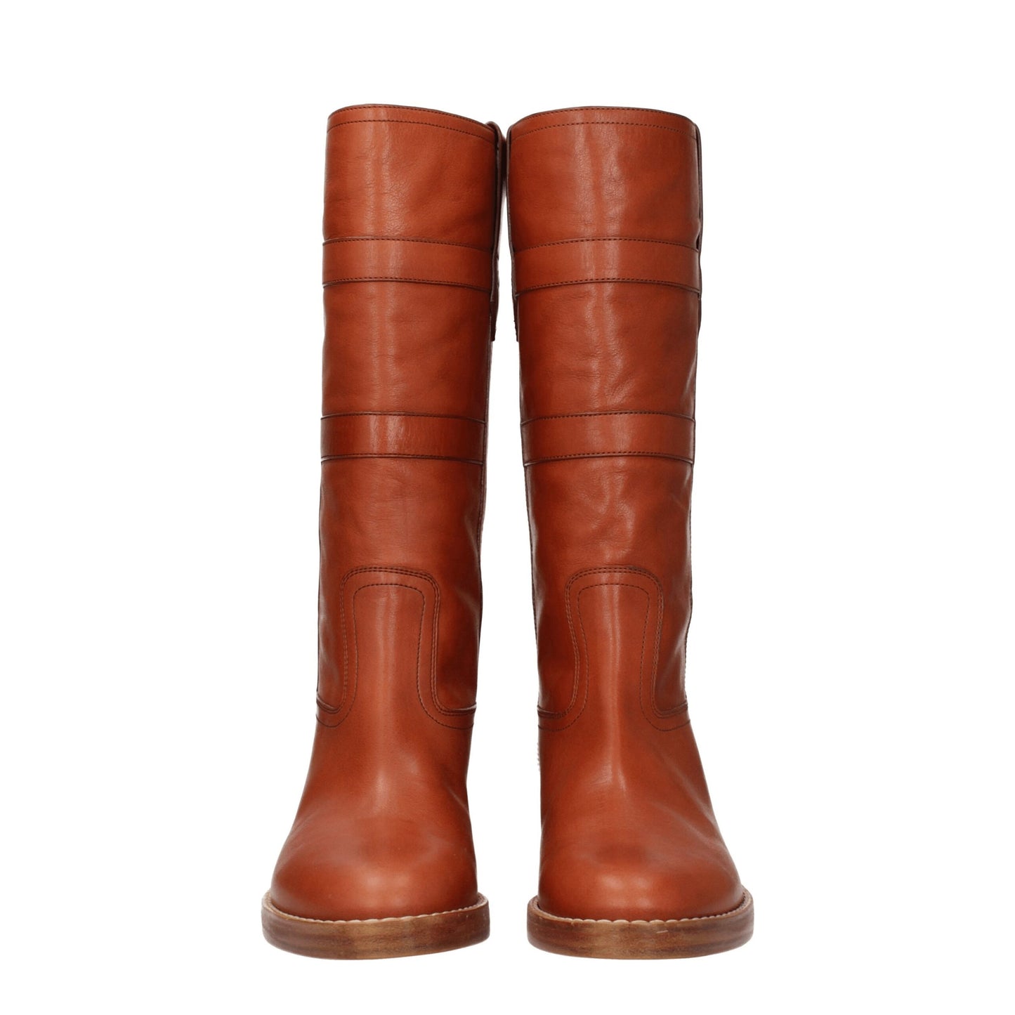 Celine Brown Leather Boots