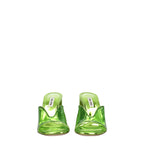 Miu Miu Green Plexiglass Platform Sandals Miu Miu