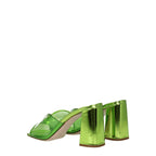 Miu Miu Green Plexiglass Platform Sandals Miu Miu