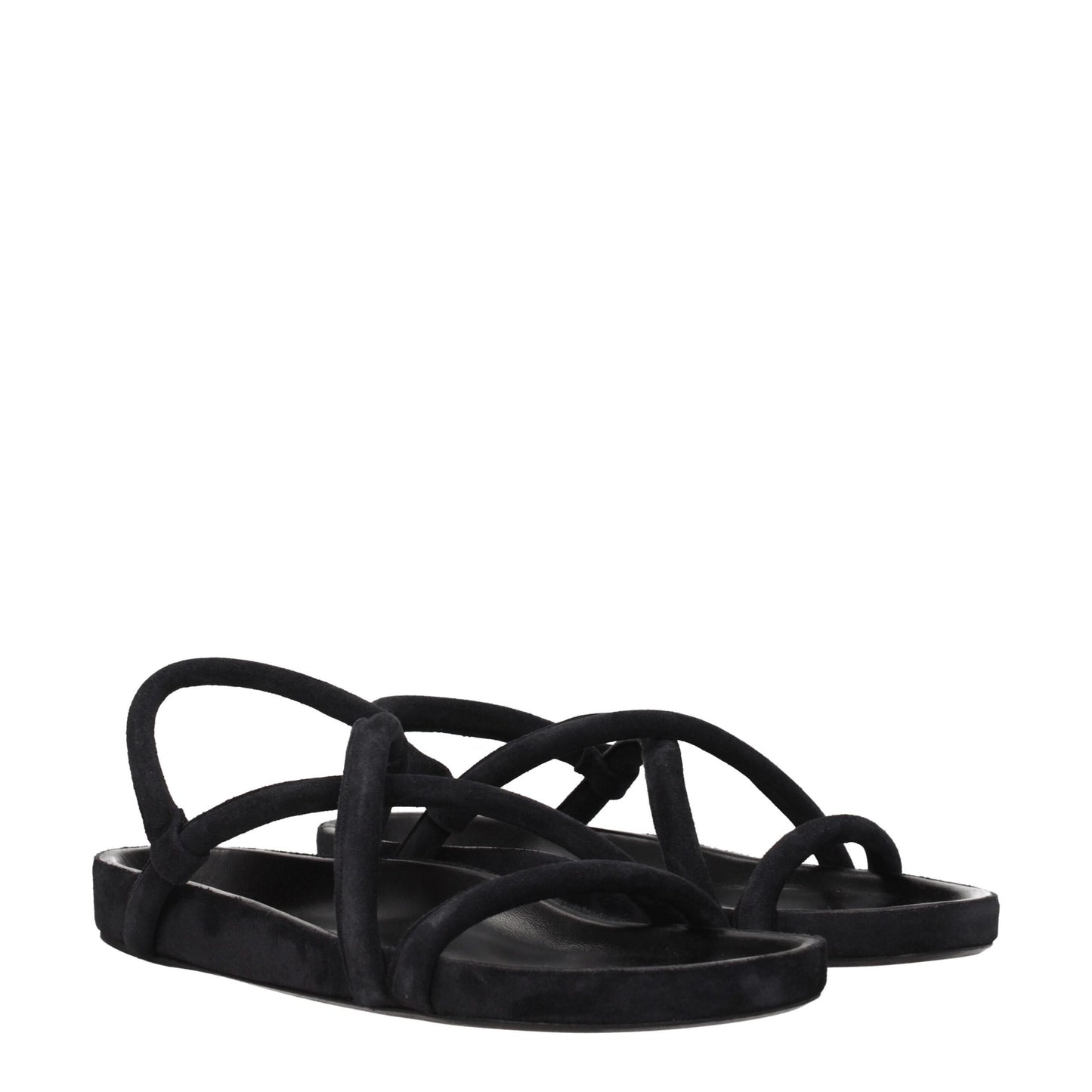 Isabel Marant Black Leather Flat Sandals Isabel Marant