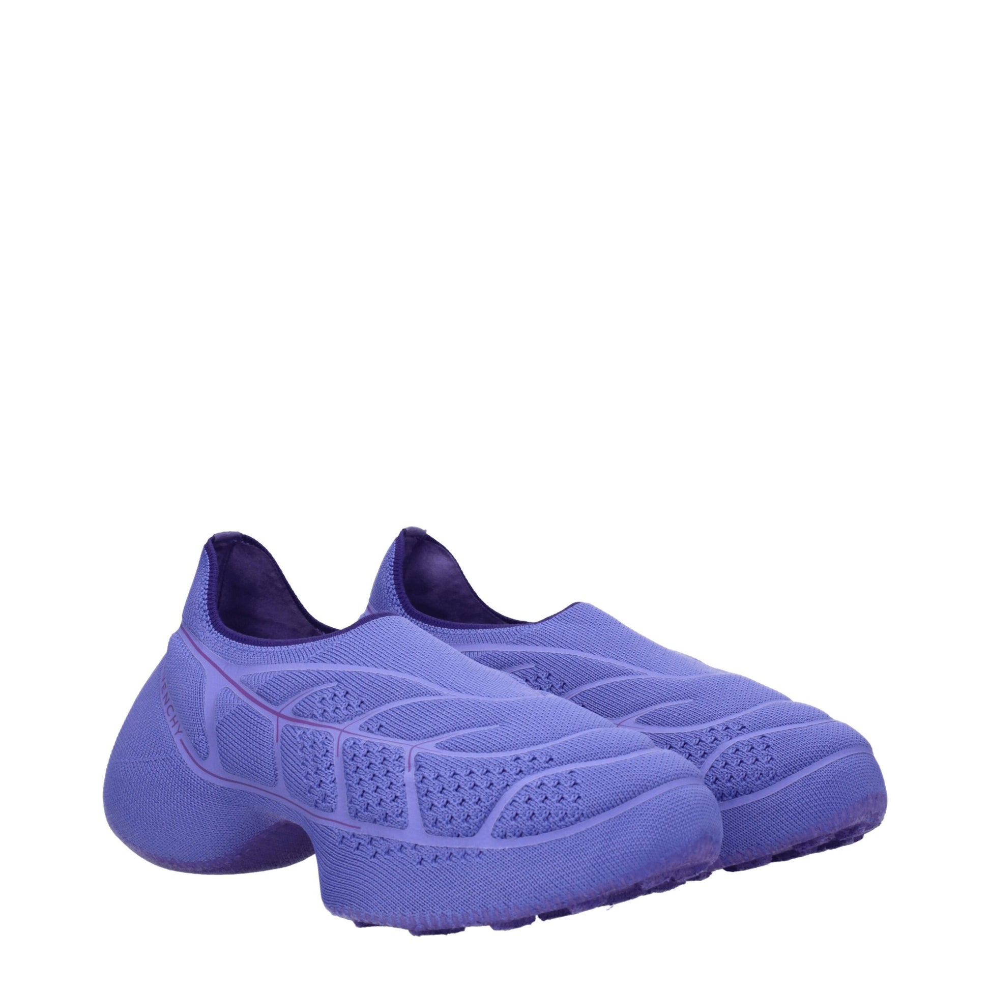 Givenchy Purple Fabric Slip-On Loafers Givenchy