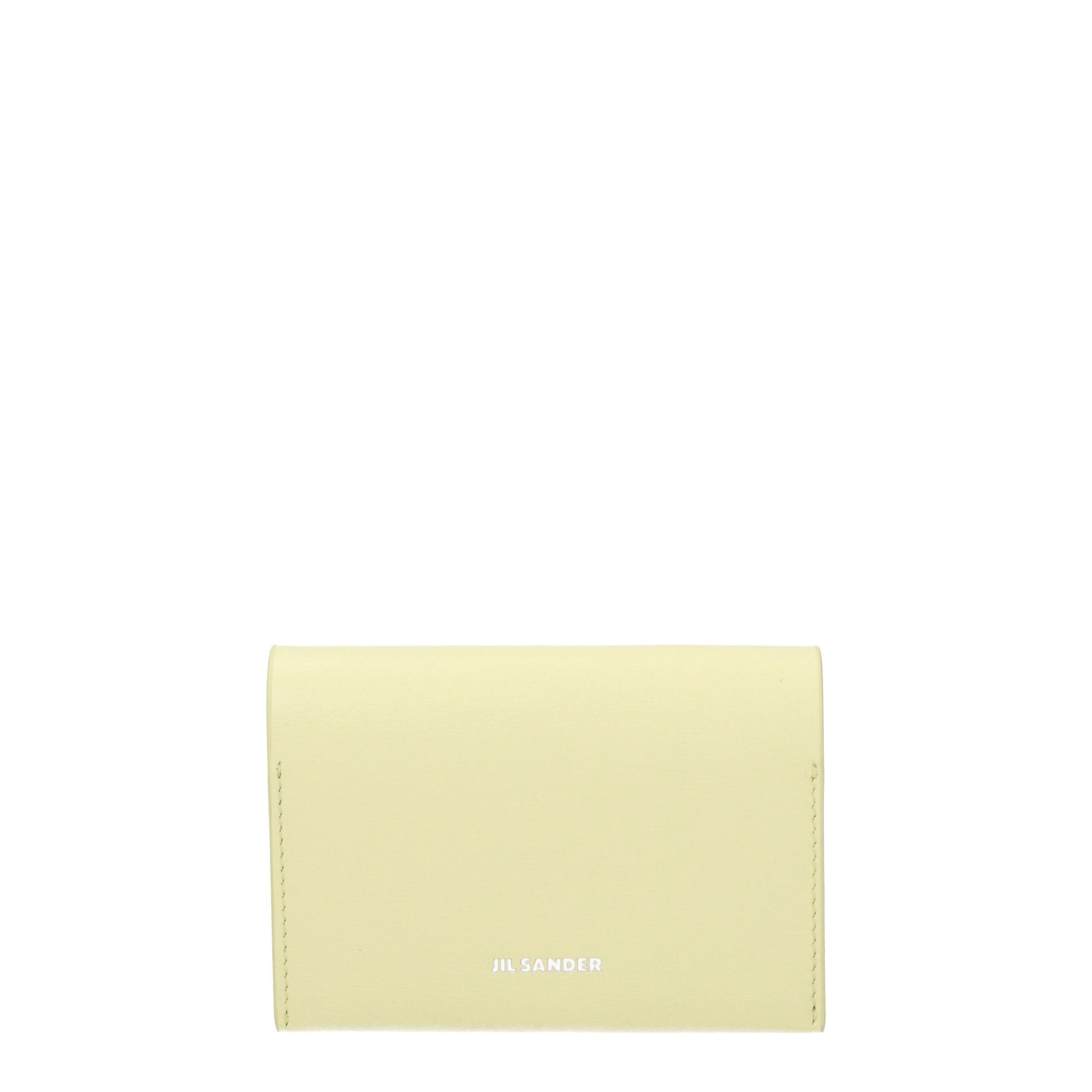 Jil Sander Yellow Leather Cardholder Jil Sander