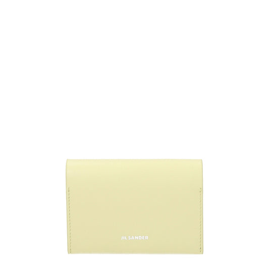Jil Sander Yellow Leather Cardholder Jil Sander