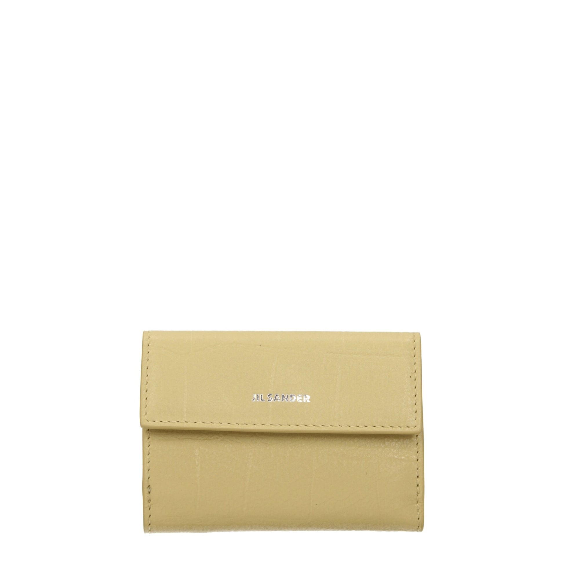 Jil Sander Yellow Leather Wallet Jil Sander