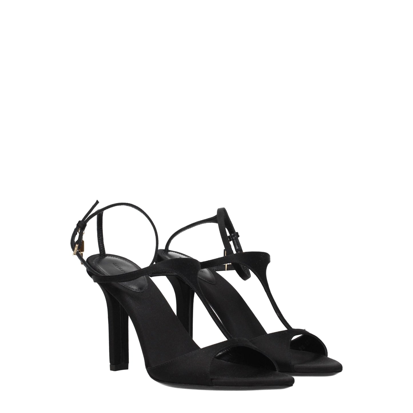 Givenchy Black Satin Stiletto Heel Sandals Givenchy
