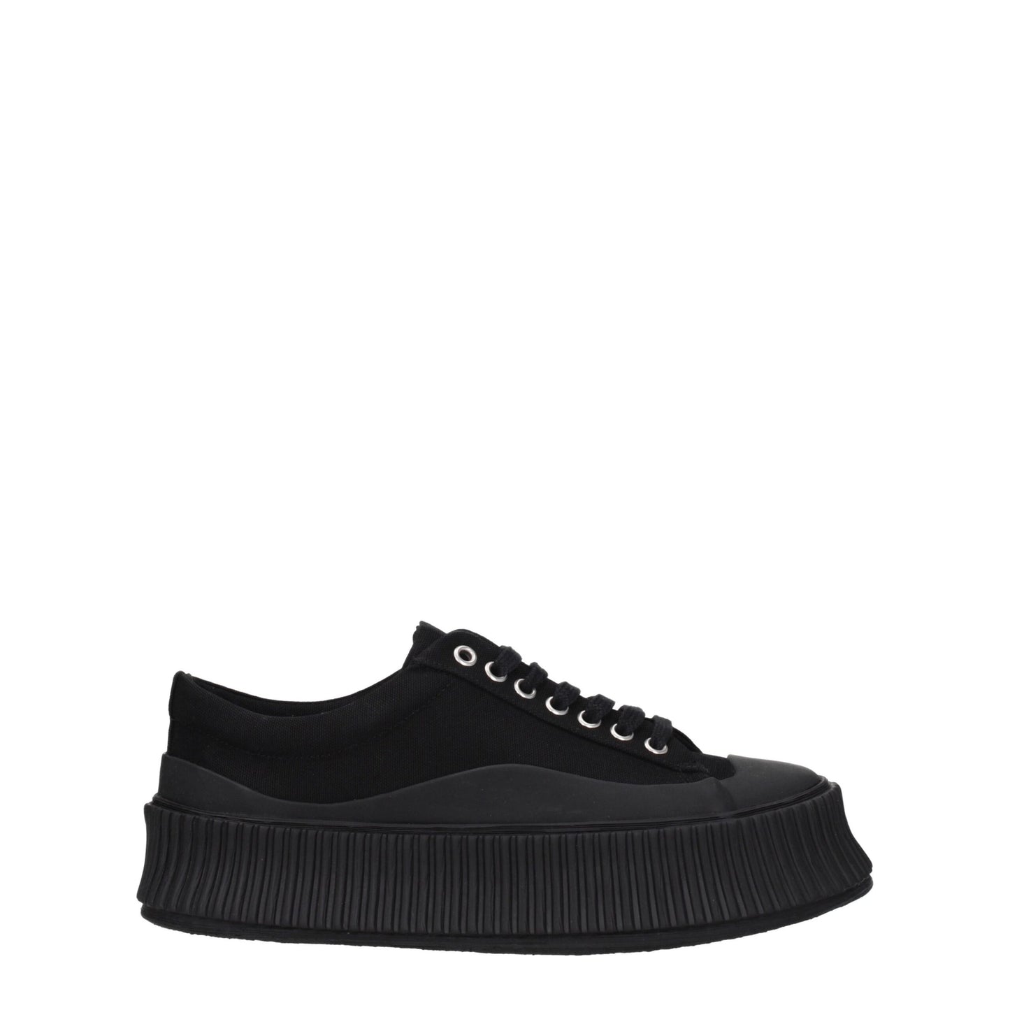 Jil Sander Black Fabric Chunky Sneakers Jil Sander