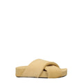 Jil Sander Beige Horsehair Slippers Jil Sander
