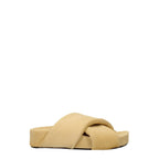 Jil Sander Beige Horsehair Slippers Jil Sander