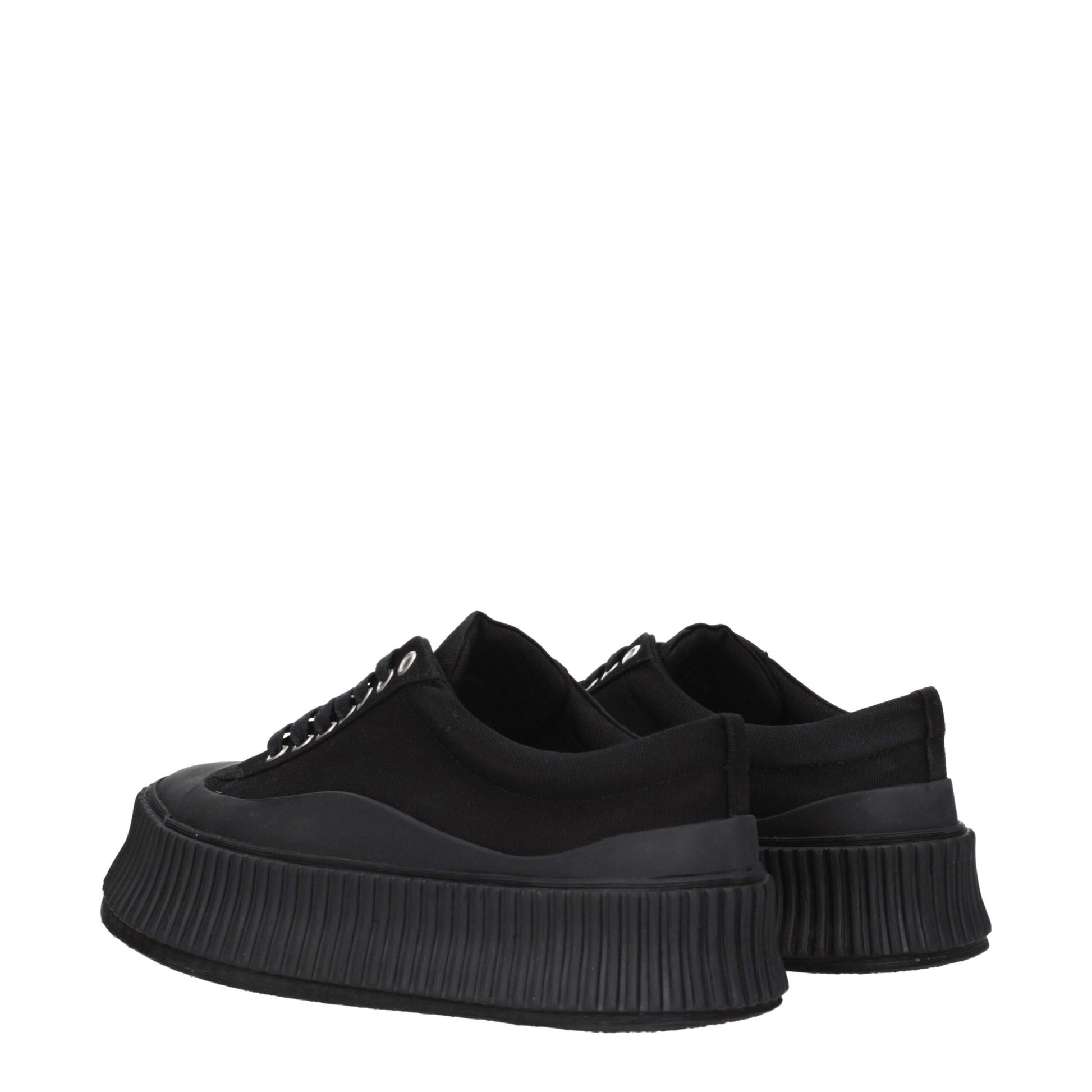 Jil Sander Black Fabric Chunky Sneakers Jil Sander