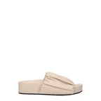 Jil Sander Pink Leather Slippers Jil Sander