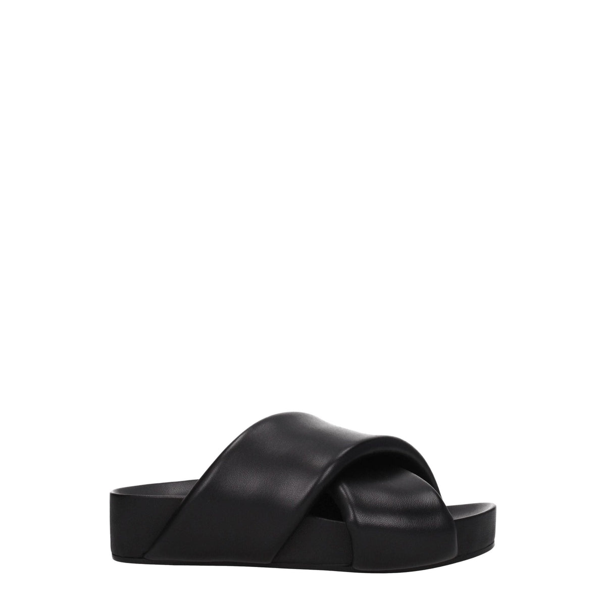 Jil Sander Black Leather Slippers Jil Sander