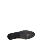 Max Mara Beige Fabric Slip-On Loafers