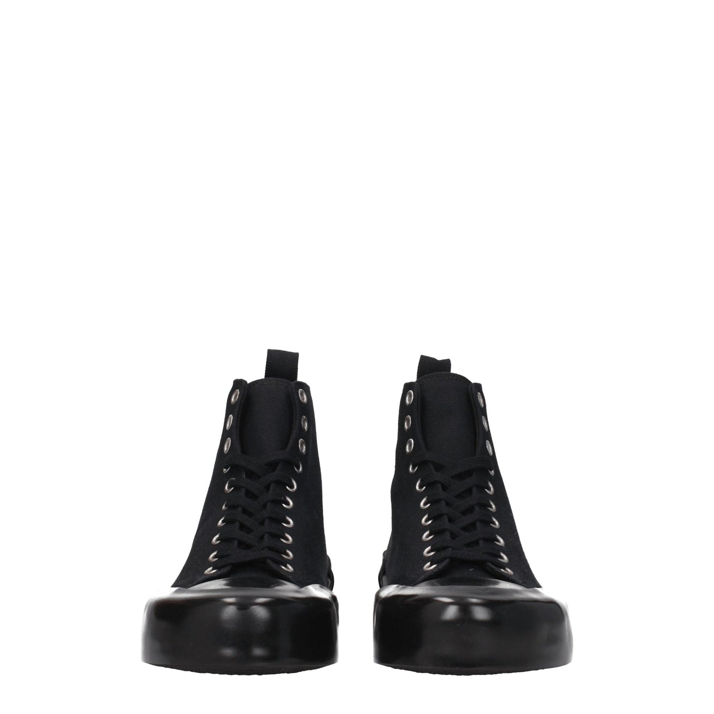 Jil Sander Black Fabric High Top Sneakers Jil Sander