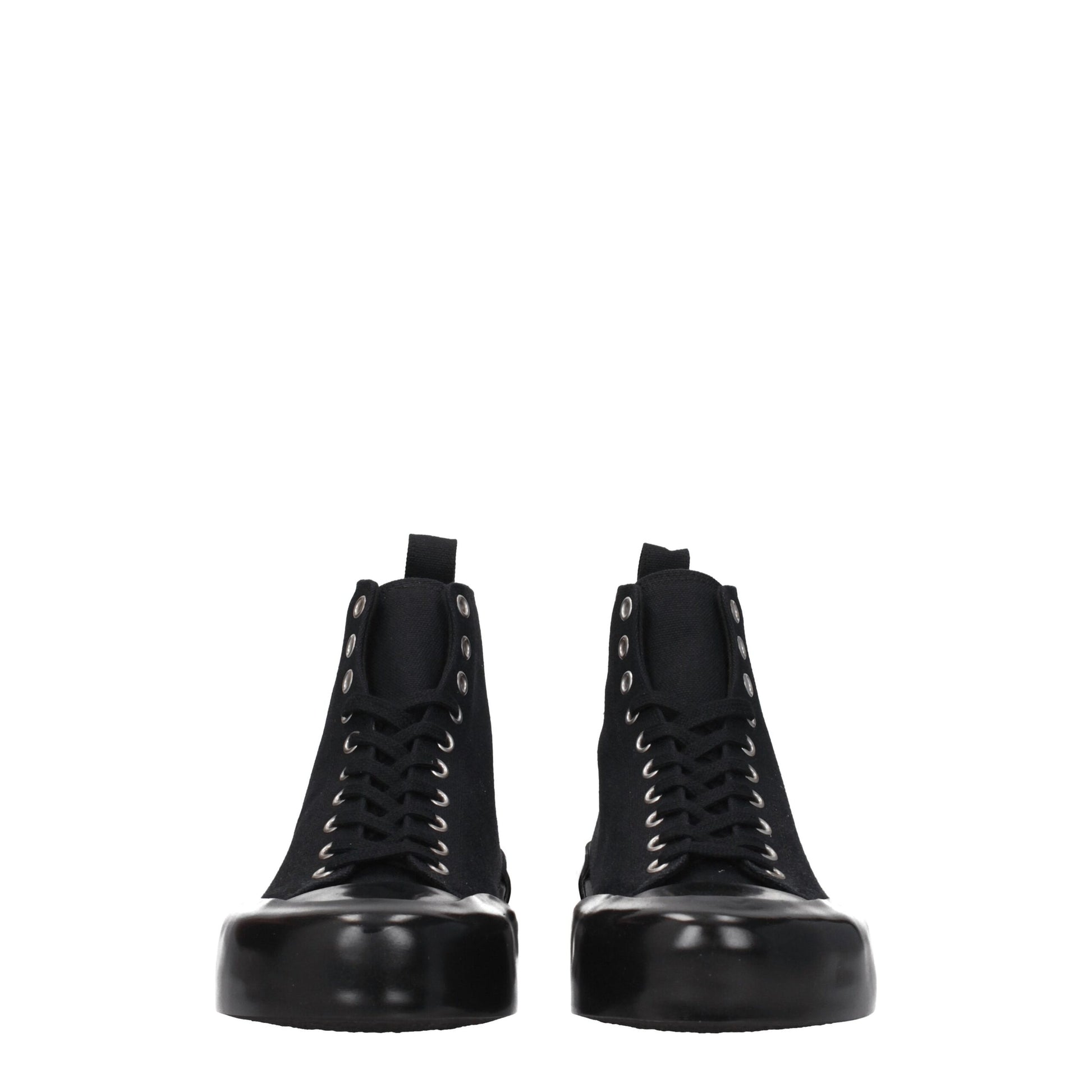 Jil Sander Black Fabric High Top Sneakers Jil Sander