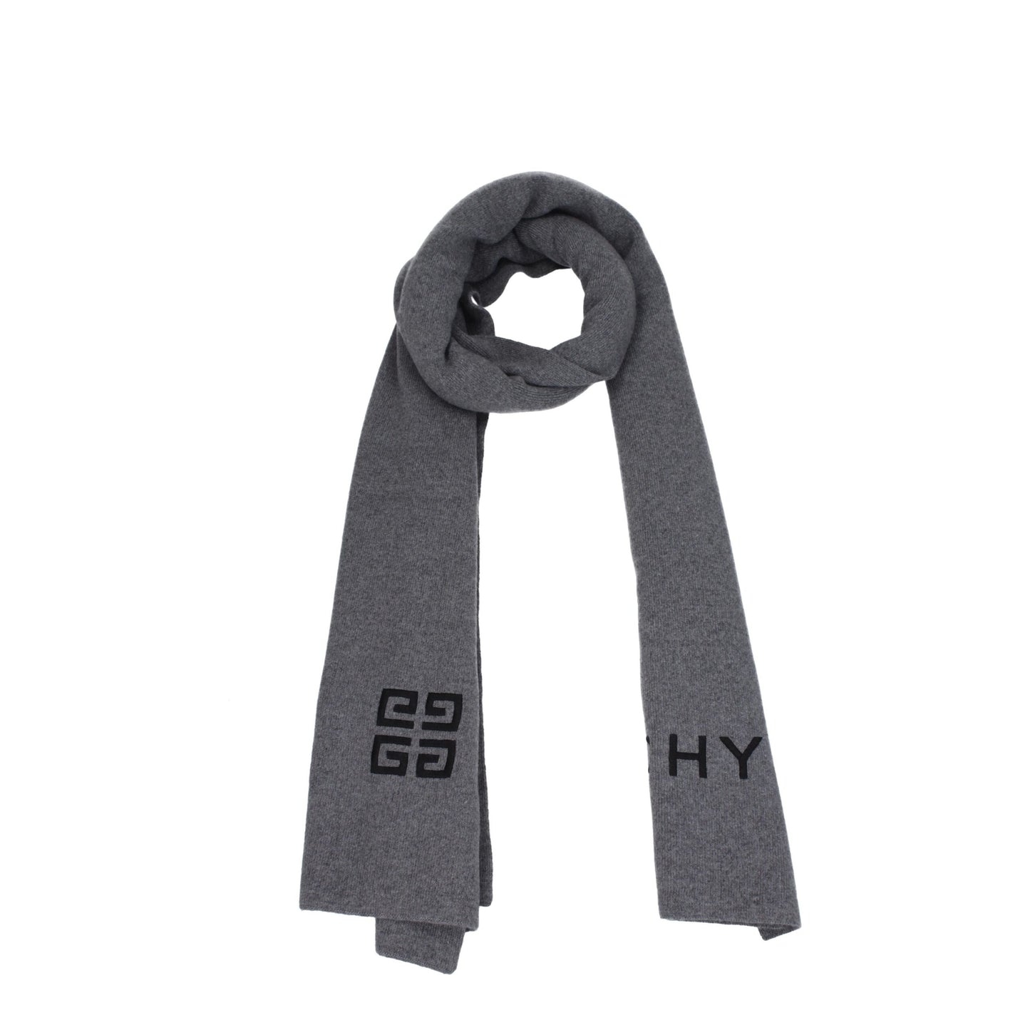 Givenchy Gray Wool Scarf Givenchy