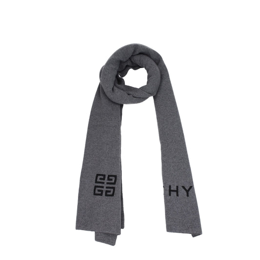 Givenchy Gray Wool Scarf Givenchy