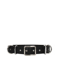 Moschino Black Leather Belt Moschino
