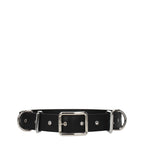 Moschino Black Leather Belt Moschino