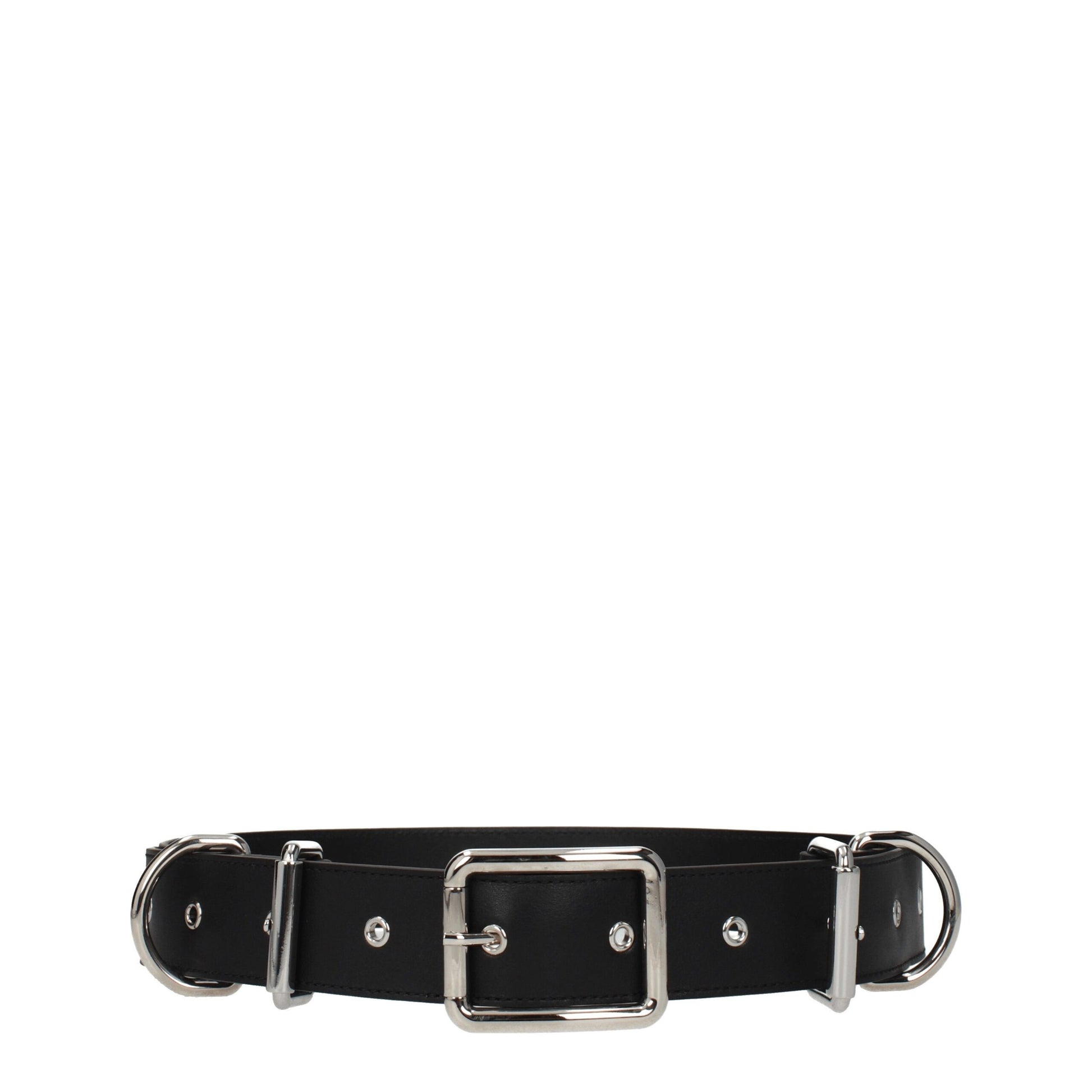 Moschino Black Leather Belts Moschino