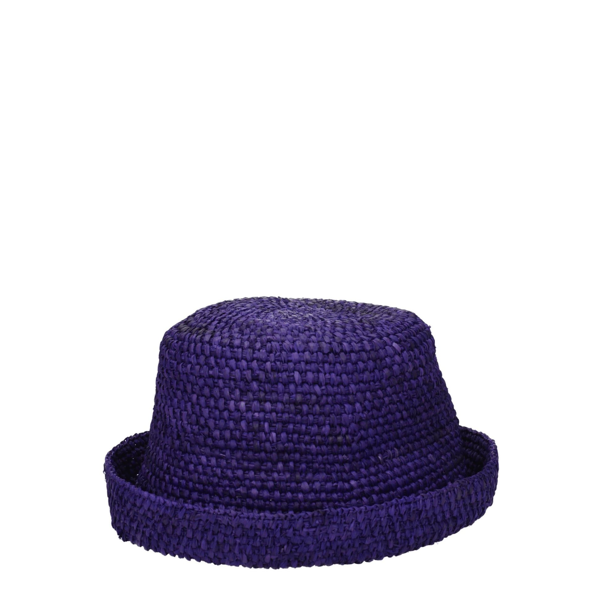 Jacquemus Purple Raffia Hats Jacquemus