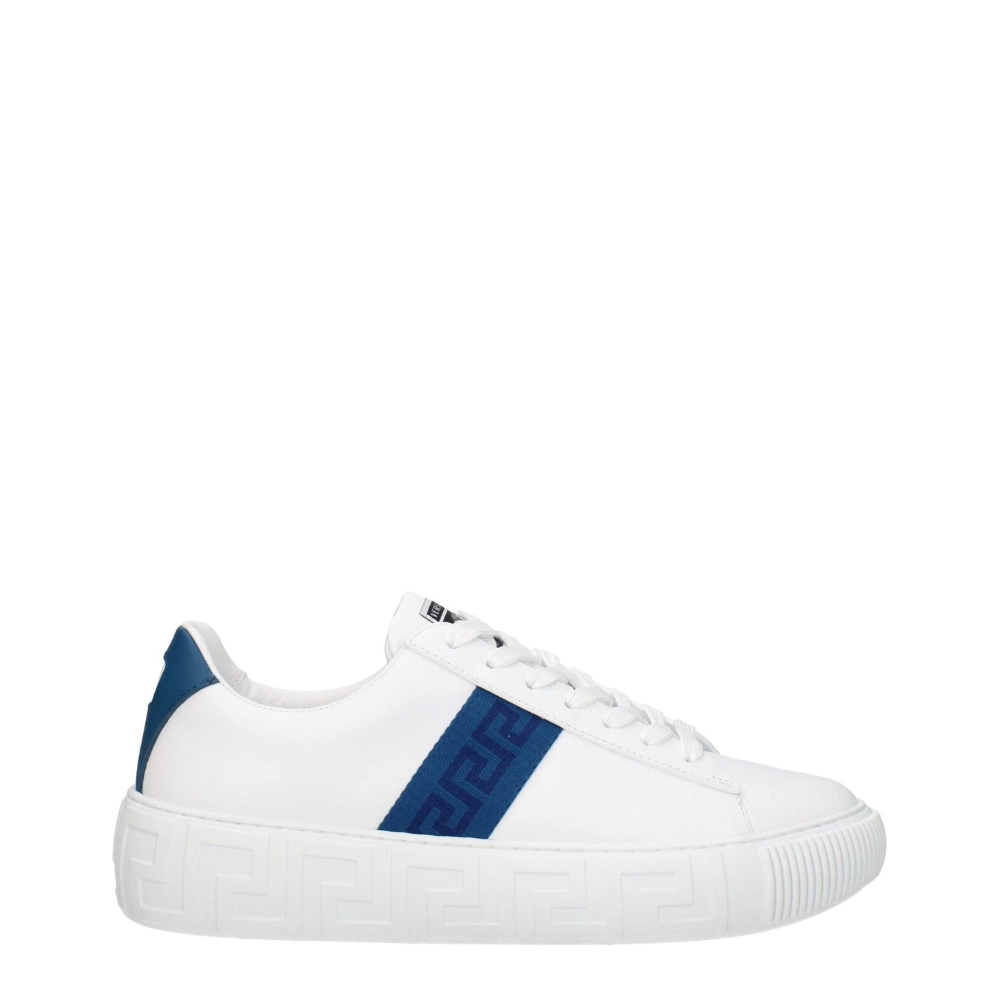 Versace White Leather Low Top Sneakers Versace