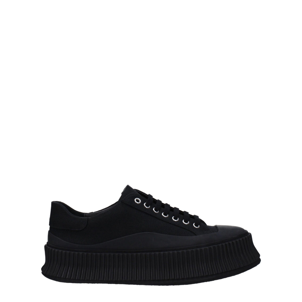 Jil Sander Black Fabric Platform Sneakers Jil Sander