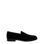 Dolce & Gabbana Black Velvet Slip-On Loafers Dolce & Gabbana