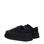 Jil Sander Black Fabric Platform Sneakers Jil Sander