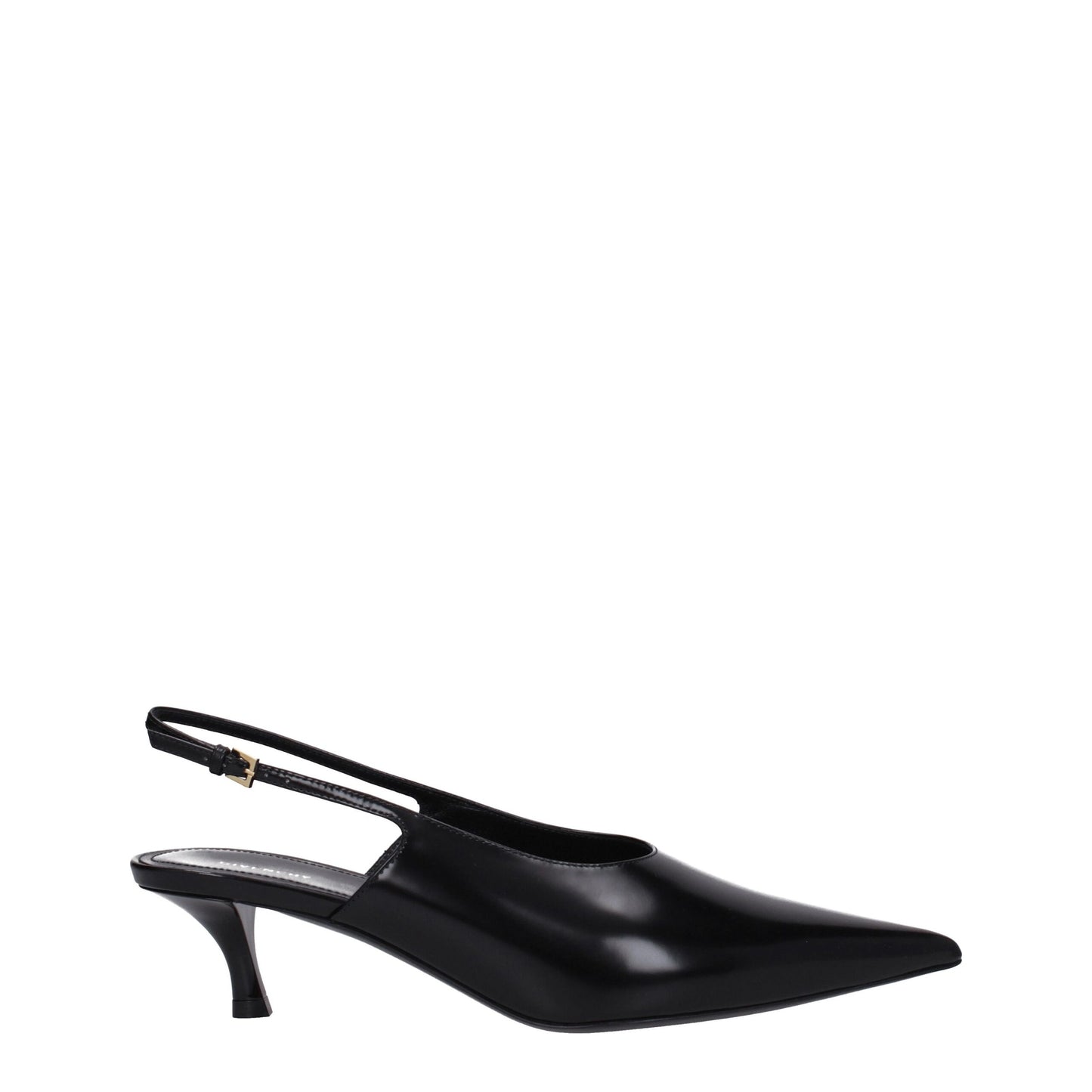 Givenchy Black Leather Mid Heel Pumps Givenchy