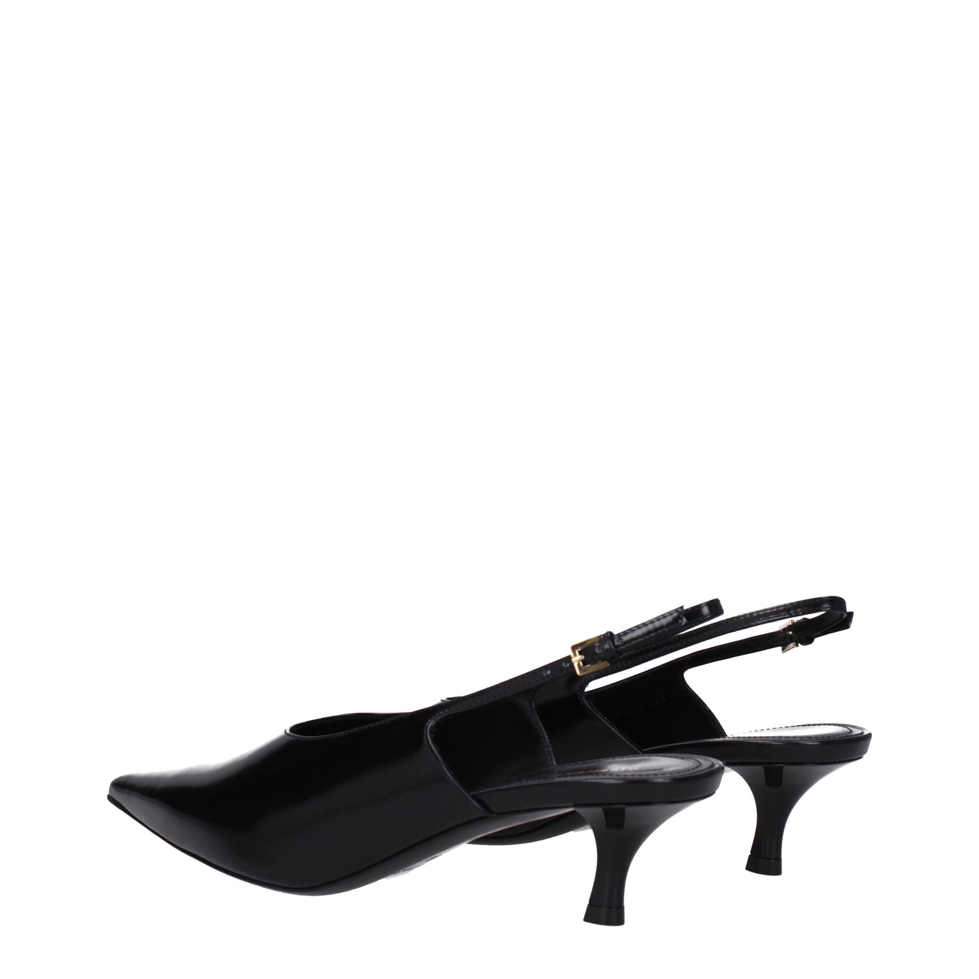Givenchy Black Leather Mid Heel Pumps Givenchy