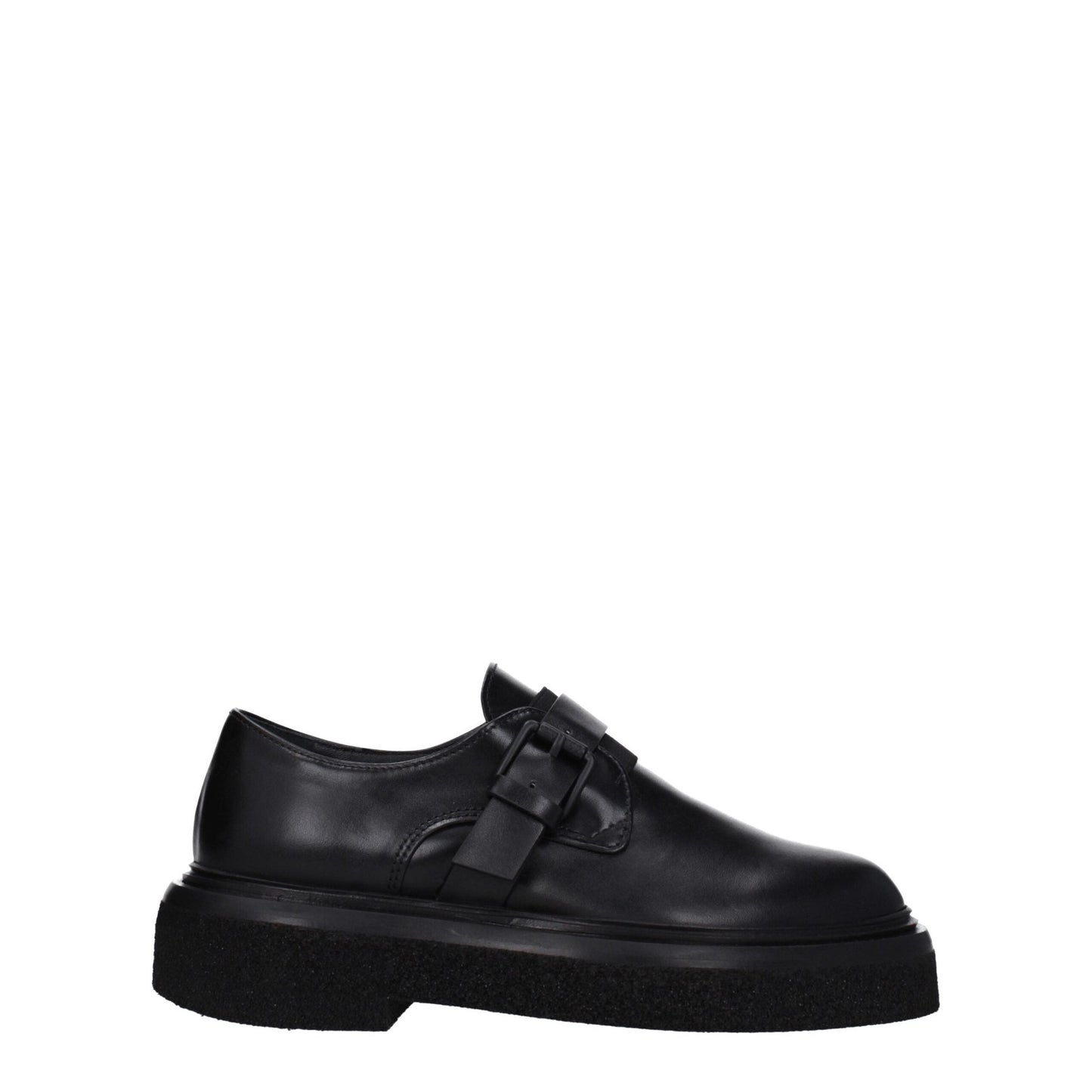 Max Mara Black Leather Oxfords And Derbies Max Mara
