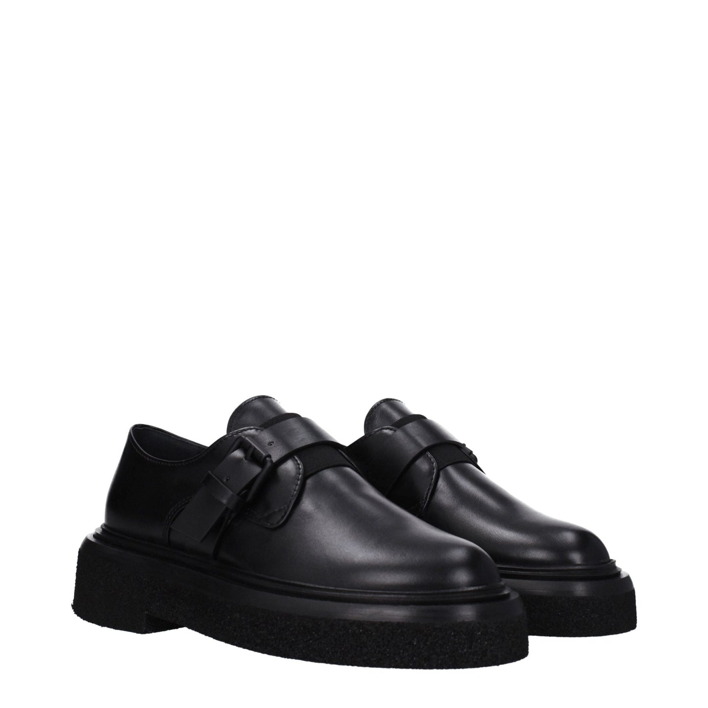 Max Mara Black Leather Oxfords And Derbies Max Mara