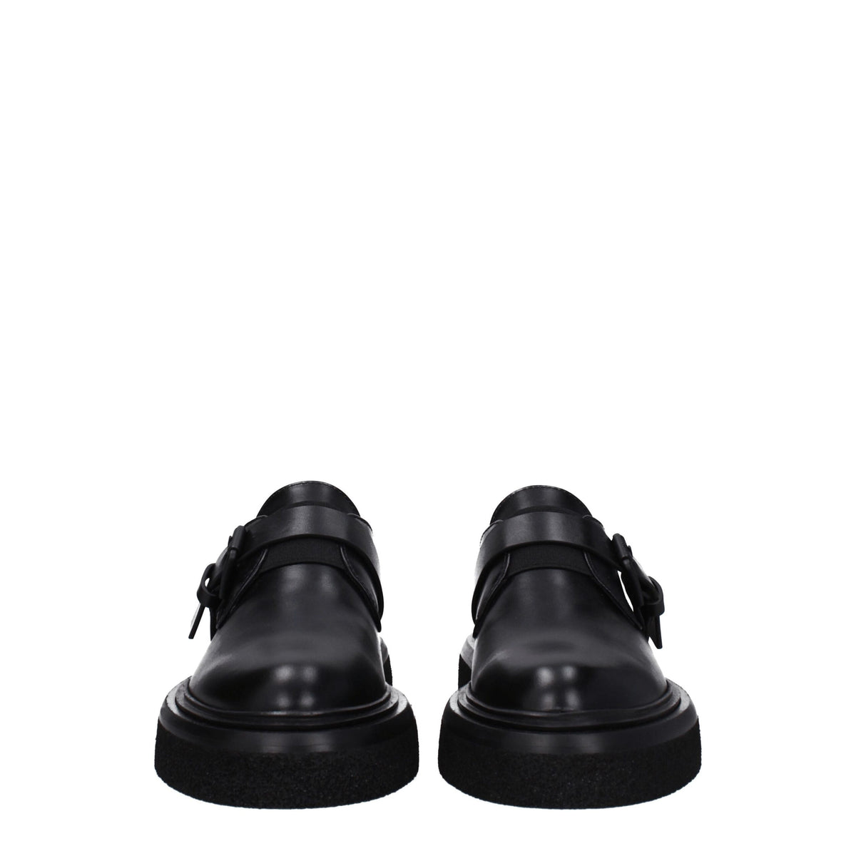 Max Mara Black Leather Oxfords And Derbies Max Mara