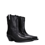 Premiata Black Leather Ankle Boots Premiata