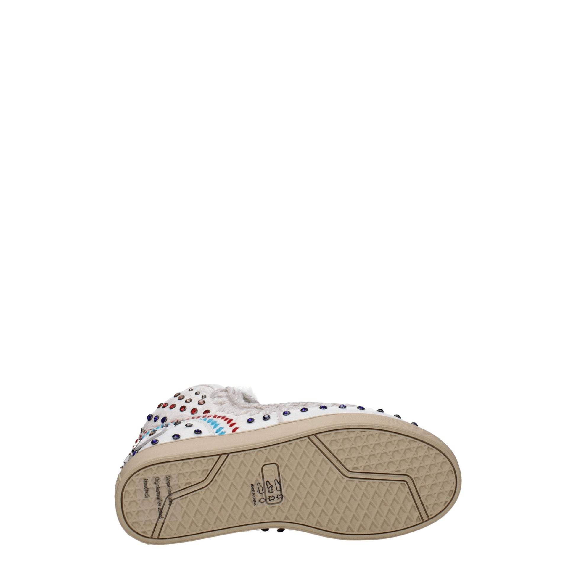 Mou White Leather Ankle Boots Mou