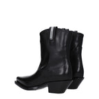 Premiata Black Leather Ankle Boots Premiata