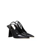Valentino Garavani Black Leather Sandals Valentino Garavani
