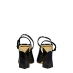 Valentino Garavani Black Leather Sandals Valentino Garavani