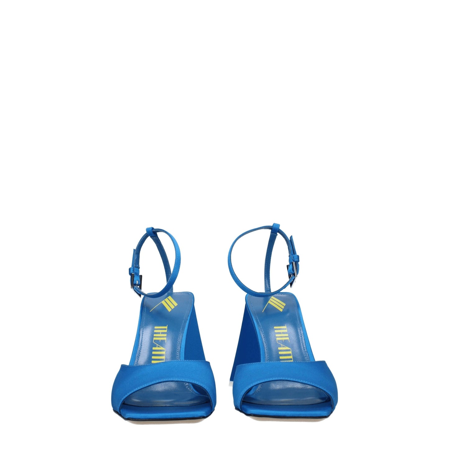 The Attico Blue Satin Stiletto Heel Sandals The Attico