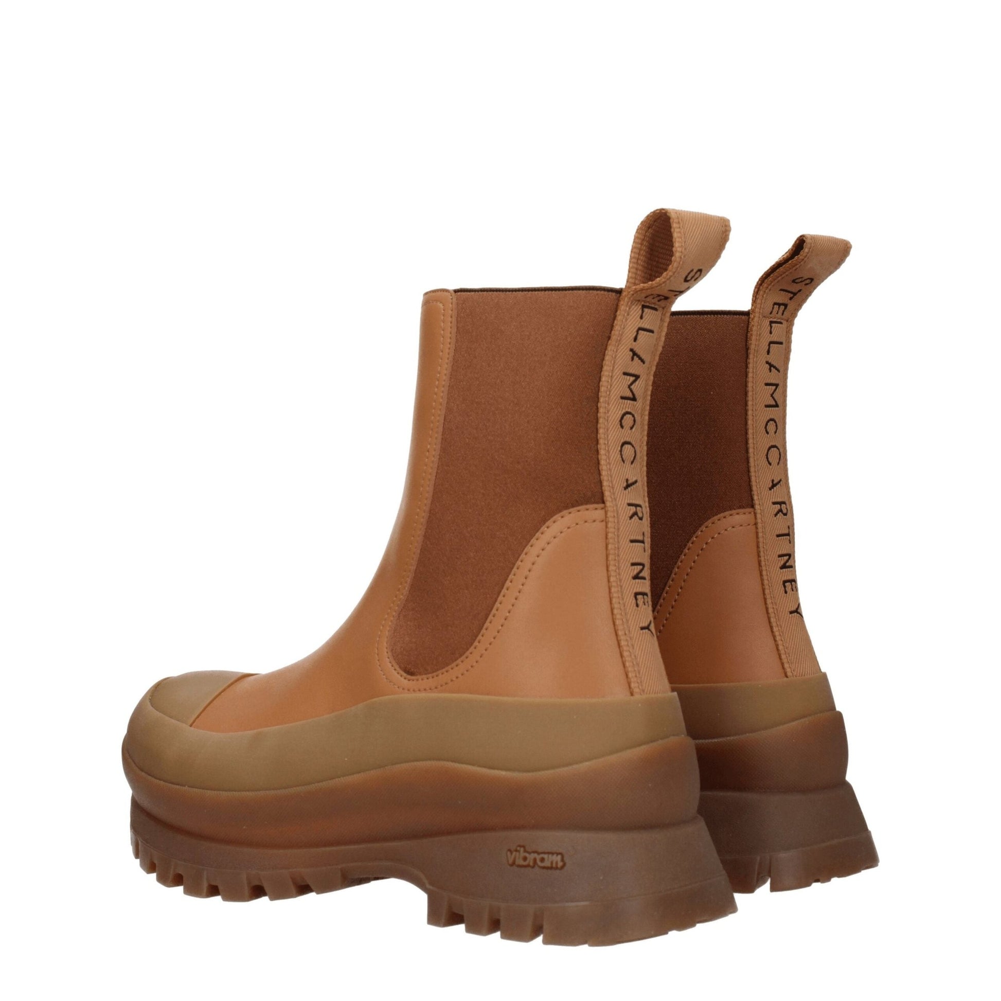 Stella McCartney Brown Leather Ankle Boots Stella McCartney