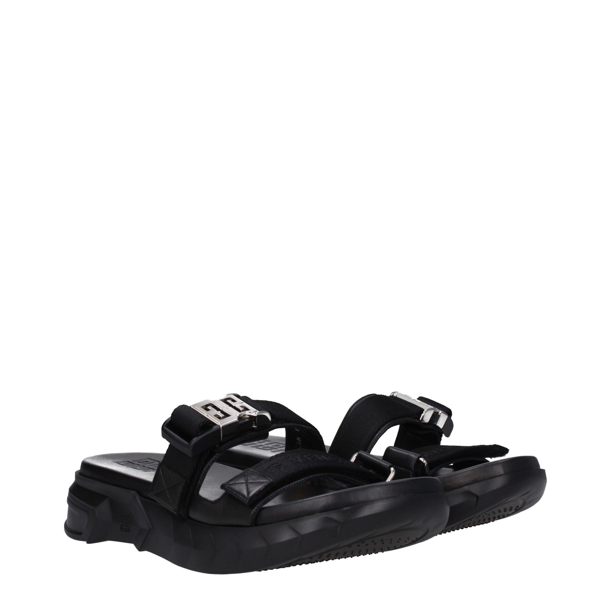 Givenchy Black Fabric Slippers Givenchy
