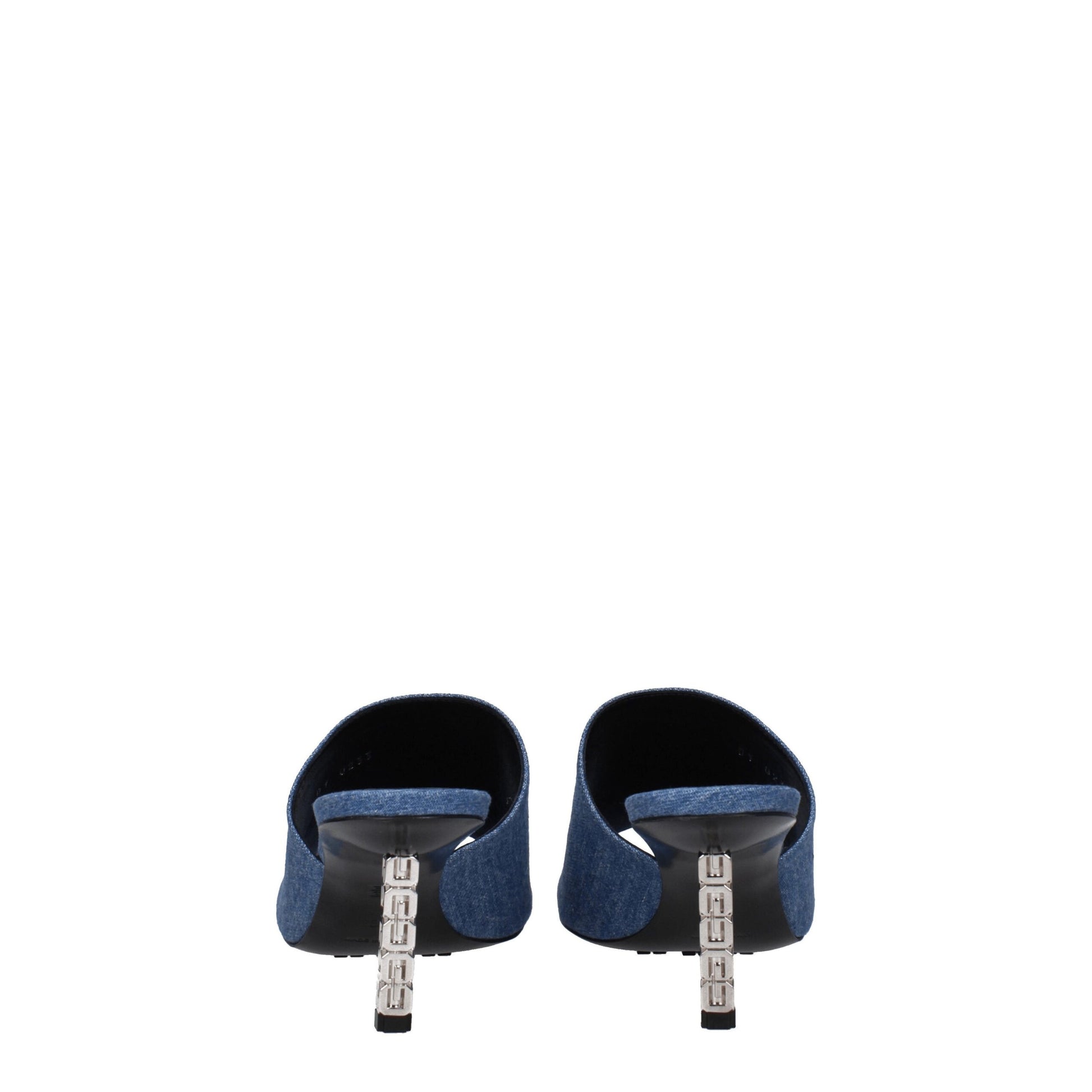 Givenchy Blue Fabric Platform Sandals