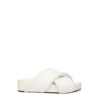 Jil Sander White Leather Slippers Jil Sander