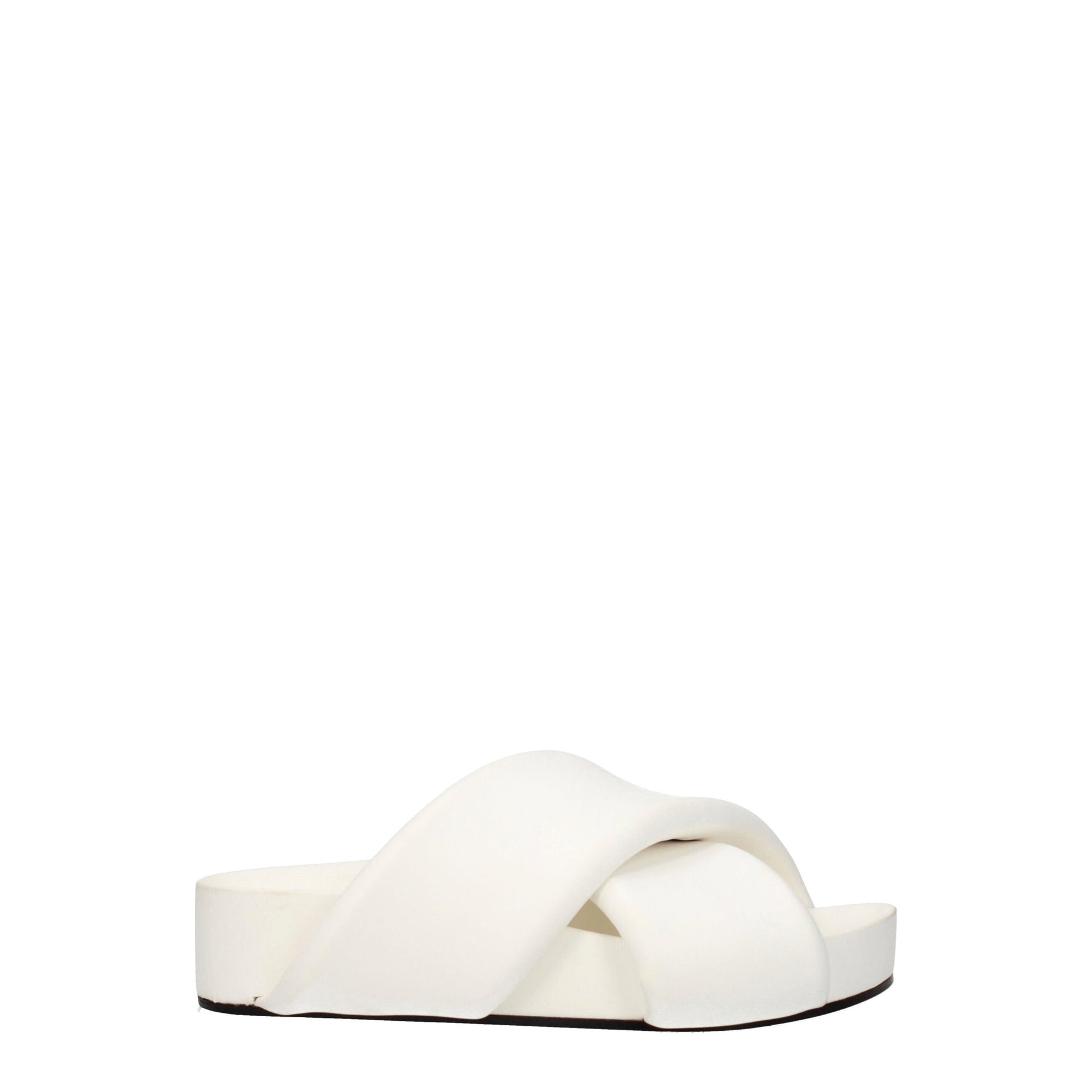 Jil Sander White Leather Slippers Jil Sander